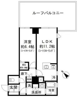 ファインクレスト巣鴨【6階】の間取り