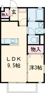 グッドラック【2階】の間取り