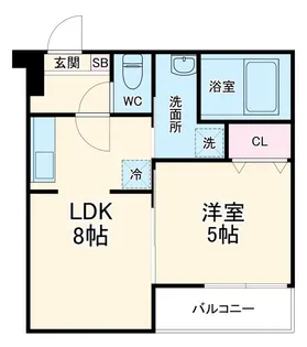 フジパレス上新庄駅北I番館【3階】の間取り
