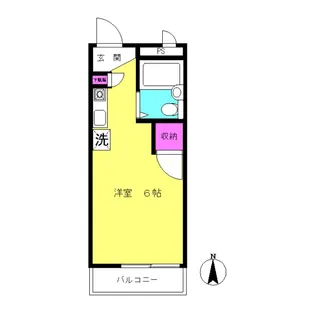 カサベルデ中村【3階】の間取り