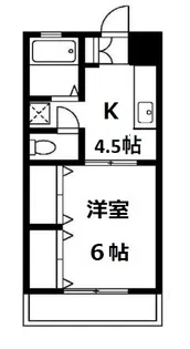 道間マンション【2階】の間取り