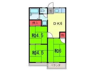 神田ハイツ【1階】の間取り