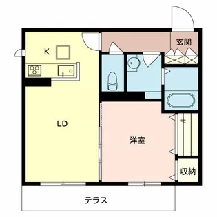 シャーメゾン菅原【1階】の間取り