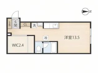 フェリシア地御前【1階】の間取り