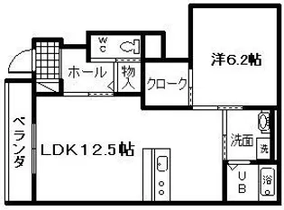 Masuemon 2番館【1階】の間取り