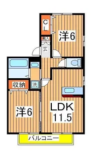 ソレアードC【1階】の間取り