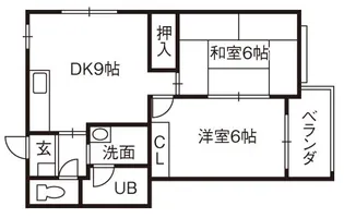サンセール【3階】の間取り