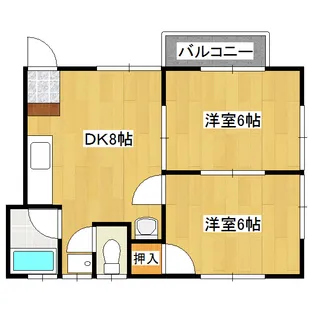 ホパトハウス若松町壱番館【1階】の間取り