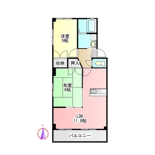 パールハイツ96【2階】の間取り