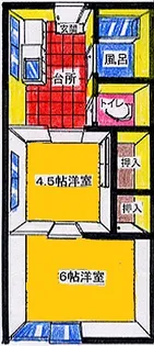 第2サニーハイツ【1階】の間取り