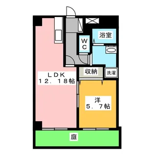 ベル・ウッドマンション【1階】の間取り