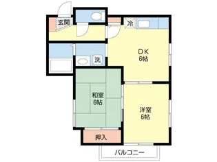 チェリーハイツ豊田【2階】の間取り