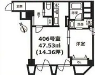 ロイヤル赤坂サルーン【4階】の間取り