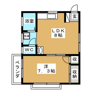 パールハイツママ【1階】の間取り