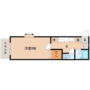 エクセレントスクエア【1階】の間取り