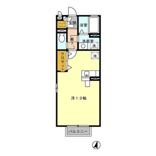 レセンテ南越谷【2階】の間取り