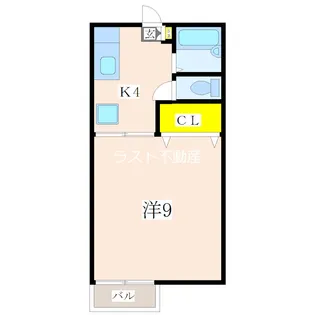 サンハイツ諏訪【1階】の間取り