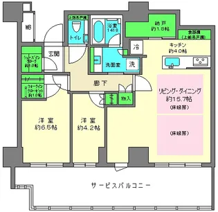 THE YOKOHAMA FRONT TOWER【37階】の間取り