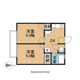 ハッピータウンA【2階】の間取り