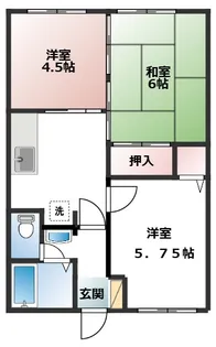 ニントピア大野【2階】の間取り