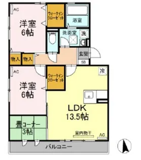 Welsh Villa I棟【1階】の間取り