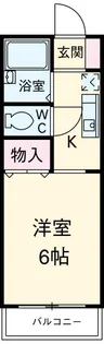 村瀬コーポ【1階】の間取り