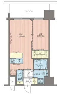 プレジオ天神橋ASIAN【2階】の間取り
