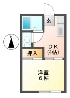 サニーライフ栗真 A【2階】の間取り