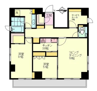 マルラニ南青山【14階】の間取り