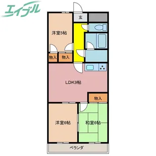 カームウェーブ【4階】の間取り