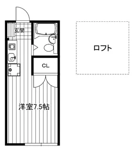 ハイツシミズ【2階】の間取り