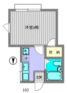ラ・シャンブル【1階】の間取り