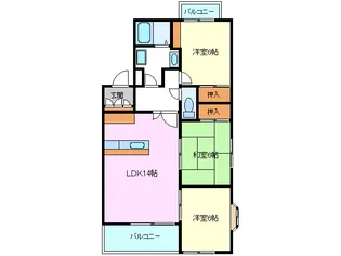 静岡県駿東郡長泉町中土狩【マンション】の間取り
