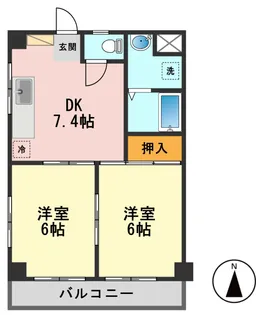 カーサMU【3階】の間取り