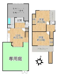 千葉県柏市新逆井1【一戸建】の間取り
