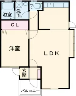 ブレース直江B棟【1階】の間取り