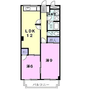 大阪府柏原市国分市場2【マンション】の間取り