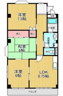 愛知県名古屋市緑区乗鞍2【マンション】の間取り