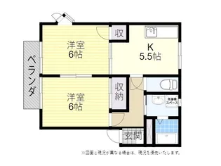 フレグランス月ヶ浜 A・B【1階】の間取り