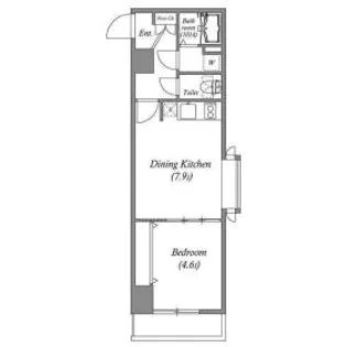 東京都港区白金3【マンション】の間取り