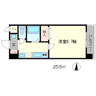 カスタリア京都西七条【6階】の間取り