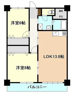 高志ハイツ【3階】の間取り