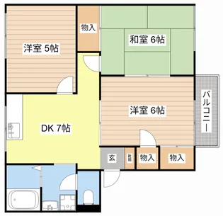 滋賀県彦根市大藪町【アパート】の間取り