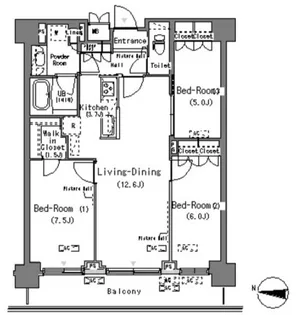 パークアクシス辰巳ステージ【11階】の間取り