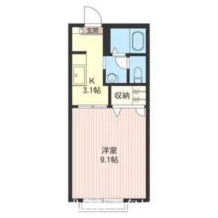 東京都八王子市中野町【アパート】の間取り