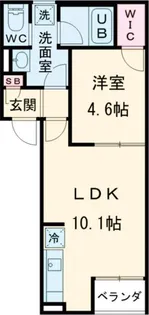 新潟県新潟市中央区米山6【アパート】の間取り