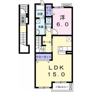 アズールつちうら【2階】の間取り
