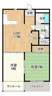 ビラ四季【3階】の間取り