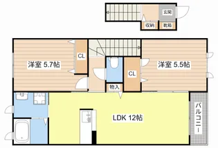 メゾン ホーミーズ【2階】の間取り