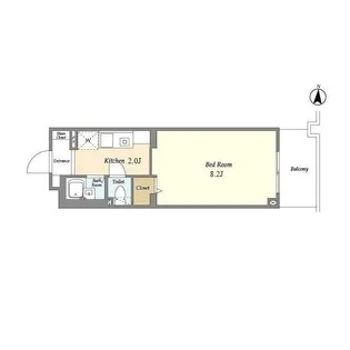 1Kの間取り画像